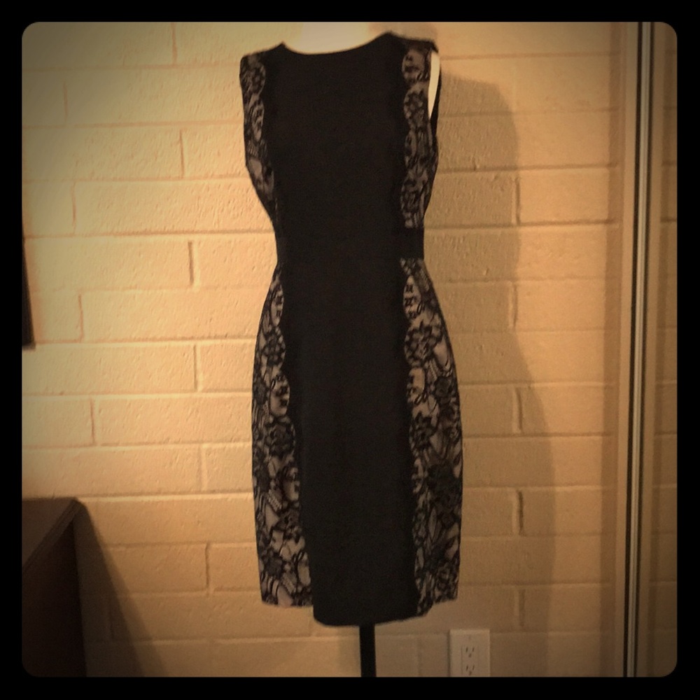 Jcrew factory lace inset dress